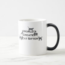 Bestster Sitter der Welt die Katze Tassen
