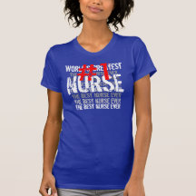 Beststes die KRANKENSCHWESTER der Welt blaues Rot- Shirt