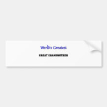 Beststes großes der Welt - Großmutter Autosticker