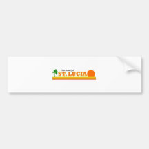 Besuch schönes St Lucia Auto Sticker