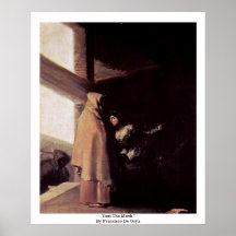 Besuchen Sie den Mönch "durch Francisco De Goya Plakat