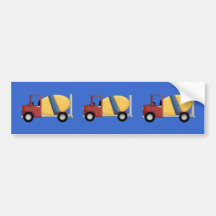 Betonmischer-T-Shirts und Geschenke Auto Sticker