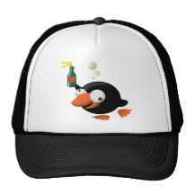 Betrunkener Pinguin Truckerkappen