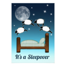 Bett, Himmel und Zählung der Schafe am NachtSleepo Individuelle Ankündigungen