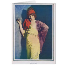 Betty Blythe 1918 Grußkarte