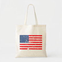 Beunruhigte Art USA-Flagge Tragetaschen