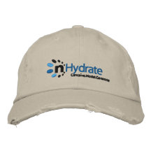 Beunruhigte Chino-Twill-Kappe Bestickte Baseballcaps