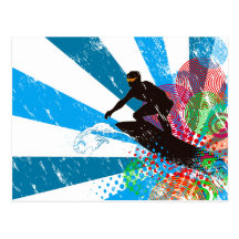 Beunruhigtes Surfer-Paradies Postkarten