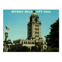 Beverly HillsRathaus, Kalifornien Vintag Postkarten