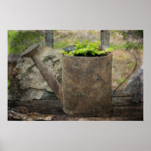 Bewässerungs-Dose recyceln Plakatdrucke