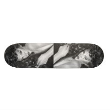 Bezaubertes schwarze Katzen-Skateboard Skateboard Brett