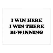 BI-WINNING! Ich gewinne hier, ich gewinne dort! Postkarten