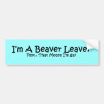 Biber-Abgänger Auto Sticker