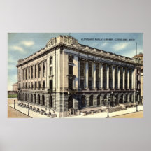 Bibliothek, Cleveland, Ohio. c1934 Posterdrucke