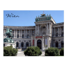 Bibliothek hofburg wien postkarte