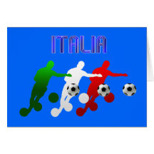 Biegung Italiens Calcio es Fußball-Spieler-Italien Karte