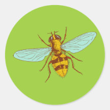 Biene bee runde sticker
