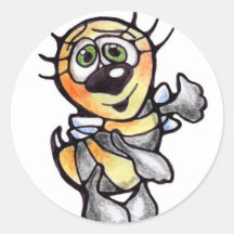 Biene Bienen aufkleber - sticker bee bees