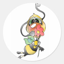 Biene Bienen aufkleber - sticker bee bees