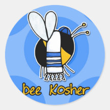 Biene rein runde sticker