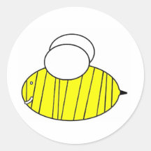 Biene! Runder Sticker