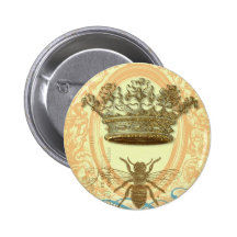 Biene und Krone Anstecknadel
