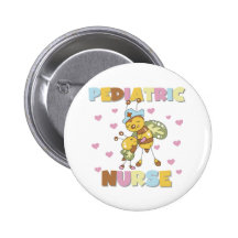 Bienen-pädiatrische Krankenschwester Buttons