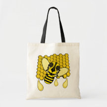 Bienenwaben-Honigbienen-Tasche