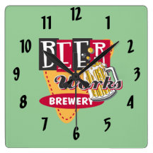 Bier bearbeitet Brauerei Uhr