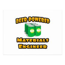 Bier-Betriebener Material-Ingenieur Postkarten