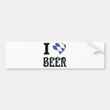 Bier der Liebe I Auto Sticker