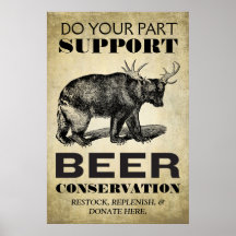 Bier-Erhaltungs-Plakat