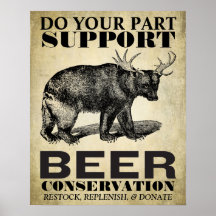 Bier-Erhaltungs-Plakat