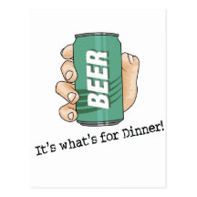 Bier-Trinker Postkarte