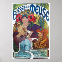Bieres De-La Maas, Mucha Plakate