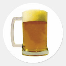 Bierkrug Runder Aufkleber