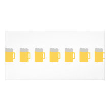 Bierkrugikone Foto Grußkarte