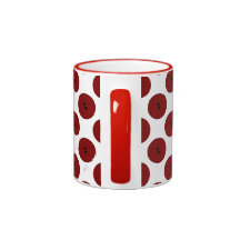 Big Buttons (red) Coffee Mugs