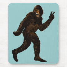 Bigfoot-Friedenszeichen Mousepad