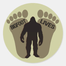 Bigfoot-Leben Runde Sticker