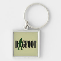 Bigfoot-Text u. grüne squatch Grafik Schlüsselbänder