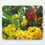 Bild der verschiedenen Blumen in der Blüte Mauspads