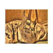bild, leinwand,gitarre,musik leinwand druck