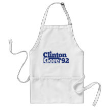Bill Clinton Al Gore 1992 Retro Politik Schürzen