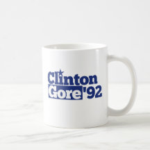 Bill Clinton Al Gore 1992 Retro Politik Kaffee Tassen