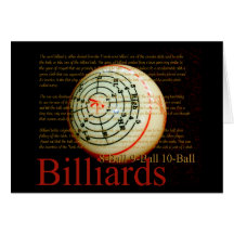 Billards Grußkarte