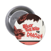 Billy das Kind gegen Dracula-Umbau-Knopf Anstecknadelbutton