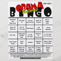 Bingo #001 u. #002 Obama Bullcrap Flyerdesign