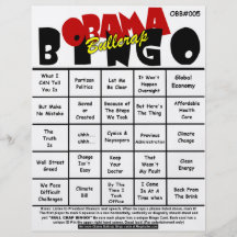 Bingo #005 u. #006 Obama Bullcrap Flyerdruck