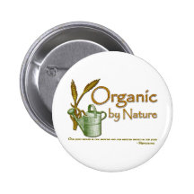 Bio durch Natur Anstecknadelbuttons